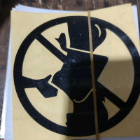 stiker larangan cuting
