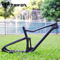 TRIFOX Full Suspension MTB Carbon Fiber Frameset Mountain Bike Frame Boost 148*12 MFM100 quadro carbono mtb 29
