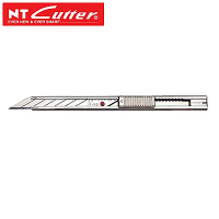 日本製NT Cutter 0°銳角細工美工刀330度美工刀AD-2P(右左手皆適;密齒槽;自動鎖定;金屬握把;圓頭設計)
