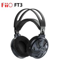FiiO FT3 60mm Large Dynamic Hi-Res Over-Ear Headphone Open-Back 4 audio plugs included