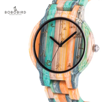 BOBO BIRD Man's Wood Watch for Women Couple Quartz Fngeen Wristwatches ブレスレットrelogios masculinos de luxo Customized Gift