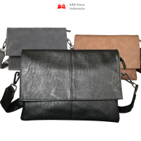 Tas Selempang Pria Kulit PU Leather Sling Bag Tas Bahu Pria Premium Anti Air Tas Kulit Pria Import T