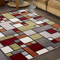 范登伯格 - 薇拉 現代地毯 - 彩方塊 (120 x 170cm)