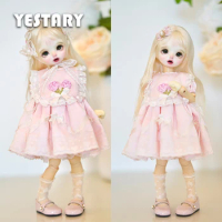YESTARY BJD 1/6 Doll Clothes Dresses Set For Blythe OB24 Doll Accessories Clothing Pink Skirt For Blythe Clothes Miniature Items