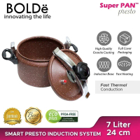 Panci Presto Original BOLDe bisa Kompor Induksi Brown Colour