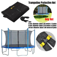 Trampoline Protective Net Nylon Trampoline for Kids Children Jumping Pad Safety Net Protection Guard Outdoor Indoor (No stand)