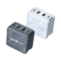 【AVerMedia 圓剛】GC313 Pro ELITE GO TYPE-C+USB-A+HDMI 100W影像擷取充電器 黑/白2色