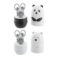 Chicco 4合1嬰兒指甲剪套組 (熊貓/北極熊)-熊貓