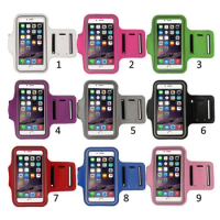 50pcs/lot For iPhone 15 14 13 Pro Max Sports Running Gym Jogging Cycling Armband Case Arm Band Pouch For iPhone 11 12 7 8 Plus