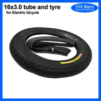 16x3.0 Inner Tube Outer Tyre 16Inch Tire Fits for Electric bicycle (e-bikes) Kid Bikes Scooters