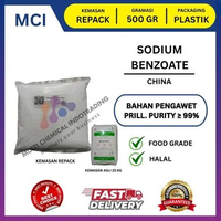 SODIUM BENZOATE BENZOAT WUHAN PRILL HIJAU - 500 GR