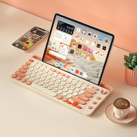 數字鍵盤 外接鍵盤 藍芽鍵盤 大卡槽ipad三模無線藍芽鍵盤滑鼠套裝適用于華為小米平板蘋果『cy2632』