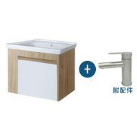 【CERAX洗樂適】60cm不鏽鋼瓷盆浴櫃組+不鏽鋼面盆龍頭(CA02-ST6148/AB01-6148/LD01-2300-1ST)【領券滿額再折千6/30止】