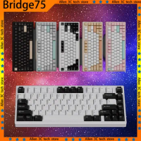 SC Bridge75 Mechanical Keyboard CNC Aluminum Alloy RGB Wireless Tri-mode Bluetooth QMK VIA Hot-swap Gamer PC Gaming keyboard