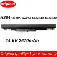 New HS04 14.6V 2670mAh Laptop Battery For HP 240 245 G4 14 14G 15 15G 14q 15q Pavilion 14-ac0XX 14g-ad000 15-ac000 15-ac0XX