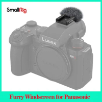 SmallRig Furry Windscreen for Panasonic LUMIX G9 II / S5 II / S5 IIX with Cold Shoe Mount for mini LED Light 4245
