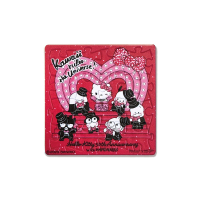 Hello Kitty【50周年】拼圖磁鐵16片-卡哇伊舞台(方)