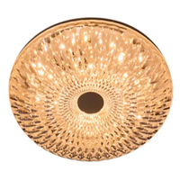 โคมไฟเพดานอะคริลิก LED 48 W Tri-Color LUZINO รุ่น PP-0702-500-SIS(CL)/Remote ขนาด 50x50x8 ซม. สีใส