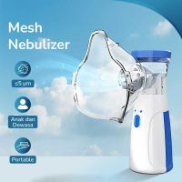 Alat Terapi Pernapasan Mesh Nebulizer Portable Mini Inhaler Masker Anak Dewasa