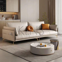 【KENS】沙發 沙發椅 沙發頭層牛皮現代簡約小戶型客廳皮藝沙發直排乳膠沙發