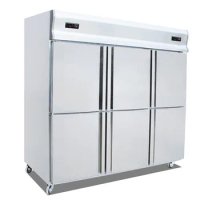 6 Door Kitchen Refrigerator Freezers Six Single Temperature Refrigeration Fridge