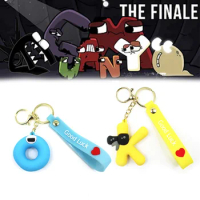 26 Alphabet Lore Keychain Figure Toys Cute A B C Alphabet Number Ornament Bag Pendant Cosplay Props Keyring Gift For Children