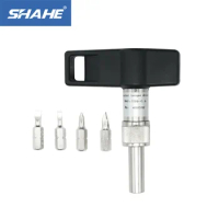 SHAHE 1/4" Drive Fixed-Torque Screwdriver High Accuracy ±5% Torque Wrench Professional Manual Screwdriver Torque Hand Tools