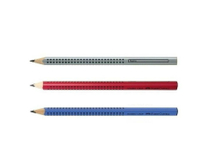 德國 Faber-Castell 輝柏 JUMBO 學齡專用 大三角粗芯鉛筆 (111900銀 / 111921紅 / 280352藍)  (12入/打)