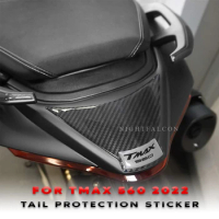 tail protection Sticker 3D Tank pad Stickers Oil Gas Protector Cover Decoration For yamaha tmax 560 2022