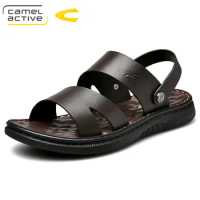 Camel Active 2019 New Summer Sandals Men Genuine Leather Classic Sandals Slipper Outdoor Sneaker Beach Men Water Trekking Shoes