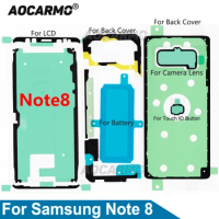 For Samsung Galaxy Note 8 Note8 SM-N9500 Full Set Adhesive Tape LCD Screen Back Battery Cover Frame Camera Lens Sticker Glue