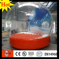 Gaint Inflatable snow globe inflatable Christmas snow globe for Christmas day with factory price