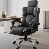 Mesh Ergonomic Office Chair Accent Massage Leather Comfy Chair Home Office Rolling Furniture Sets