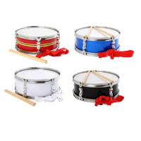 13inch Snare Drum with Shoulder Strap Lightweight Educational Toy Music Drums for Beginners Kids Boys Girls Teens Children