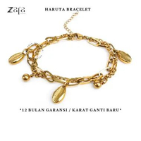 Zafa Gelang Wanita Anti Karat Gold Silver - Haruta silver