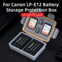 KingMa Battery Plastic Storage Box Battery Holder Case For Canon LP-E12 Battery EOS M M2 M10 M50 M100 M200 100D X7