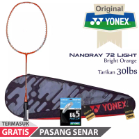 Yonex Raket Badminton Yonex Nanoray 72 Light Orange