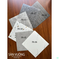 Sàn nhựa giả đá giá rẻ KT 45 x45 phân.Sàn nhựa sẵn keo bóc dán dễ thi công. Hàng loại 1 nhựa nguyên 