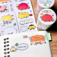 Cute Writing Index Cutting Film Sticker Roll Journal Sticker Roll Cartoon Journal Material Wa Ka Wa