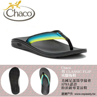 【速捷戶外】 美國 Chaco CLASSIC FLIP 戶外拖鞋 男款CH-CFM01HK43-夾腳(虛幻橙綠),戶外涼鞋,沙灘鞋,佳扣