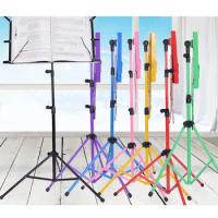 High Quality Metal Folding Sheet Music Stand Holder Tripod Foldable Non-slip rubber feet Adjustable Music Stand