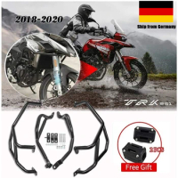 Upper Lower Crash Bar Engine Guard Stunt Cage Frame Bumper Body Protector for 2018 2019 2020 Benelli TRK 251 Accessories Moto