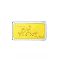 【Just Gold 鎮金店】寶島果宴-金柿如意 金條20g