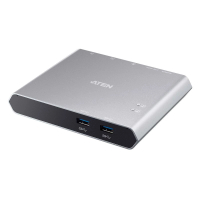 ATEN US3310 雙埠 4K HDMI USB-C KVM 擴充座切換器 黑色 (V164) 