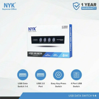 USB HUB NYK 2.0 Data Switch Printer 1-4 port / USB Switch Manual 4port