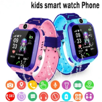 Kids Smart Watch 2/4G Sim Card LBS Tracker SOS Camera Children Mobile Phone Voice Chat Math Game Flashlight Kids Smart Watch Sim