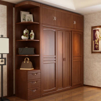 Storage Wooden Wardrobe Luxury Doors Modern Cabinet Open Closets Wardrobes Shelves Drawers Armadio Camera Da Letto Furniture