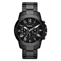 Fossil Grant FS-4832 Chronograph Original Jam Tangan Pria - Black Brown