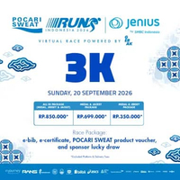 3K Virtual Pocari Sweat Run Indonesia 2026 - Jersey M Jacket XS