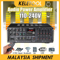 LOCAL 2000W Power Amplifier AC 220V 12V BlueTooth 5.0 Amplifier Digital Audio Support USB SD AMP FM
